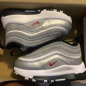 silver toddler Nike air max 97